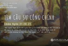 Tìm Cầu Sự Công Chính – 26/5/2024