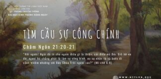 Tìm Cầu Sự Công Chính – 26/5/2024