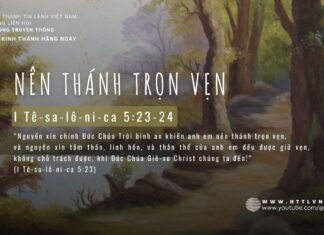 Nên Thánh Trọn Vẹn – 30/5/2024