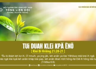 Tui Duah Klei Kpă Ênô – 26/5/2024