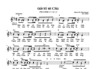 Bài hát: GẮN KẾT VỚI CHÚA