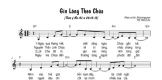 Bài hát: GÌN LÒNG THEO CHÚA
