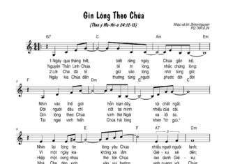 Bài hát: GÌN LÒNG THEO CHÚA