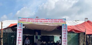 Gia Lai: Thành Lập Chi Hội Tin Lành Plei Châm Aneh