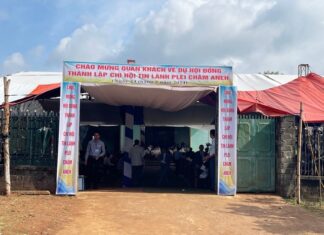 Gia Lai: Thành Lập Chi Hội Tin Lành Plei Châm Aneh