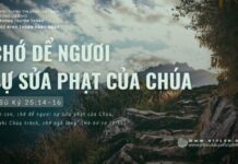 Chớ Dể Ngươi Sự Sửa Phạt Của Chúa – 12/6/2024