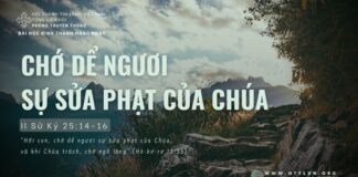 Chớ Dể Ngươi Sự Sửa Phạt Của Chúa – 12/6/2024