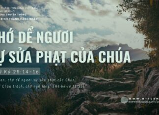 Chớ Dể Ngươi Sự Sửa Phạt Của Chúa – 12/6/2024