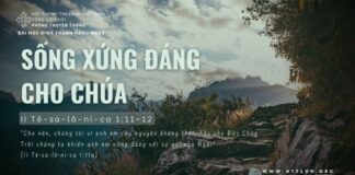 Sống Xứng Đáng Cho Chúa – 15/6/2024
