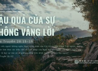 Hậu Quả Của Sự Không Vâng Lời – 24/6/2024