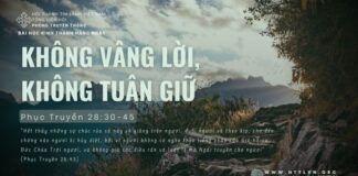 Không Vâng Lời, Không Tuân Giữ – 26/6/2024