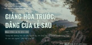 Giảng Hòa Trước, Dâng Của Lễ Sau – 3/6/2024