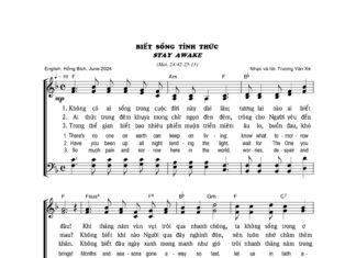 Bài hát: BIẾT SỐNG TỈNH THỨC