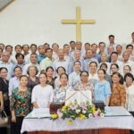 Các Giáo Phẩm tỉnh Đồng Nai chụp hình lưu niệm kỳ Hiệp nguyện tại La Ngà