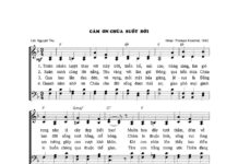 Bài hát: CÁM ƠN CHÚA SUỐT ĐỜI