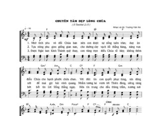 Bài hát: CHUYÊN TÂM ĐẸP LÒNG CHÚA