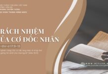 Trách Nhiệm Của Cơ Đốc Nhân – 29/7/2024