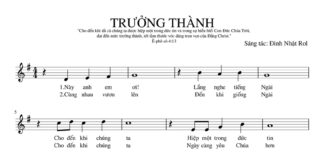 Bài hát: TRƯỞNG THÀNH