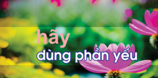 HÃY DÙNG PHẦN YẾU