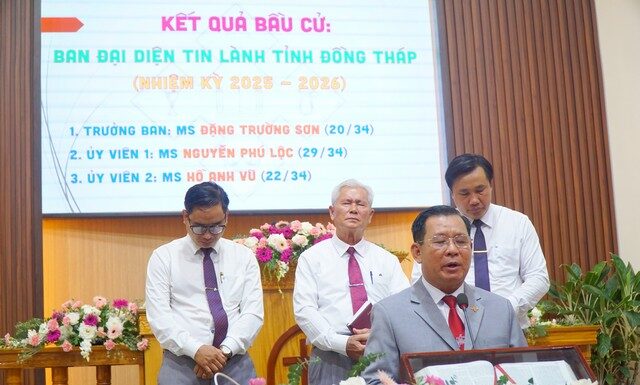 Hội Đồng Bầu Cử Ban Đại Diện Tin Lành Tỉnh Đồng Tháp Nhiệm Kỳ 2025-2026