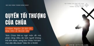 Quyền Tối Thượng Của Chúa – 11/8/2024