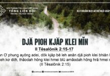 Djă Pioh Kjăp Klei Mĭn – 20/8/2024