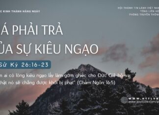 Giá Phải Trả Của Sự Kiêu Ngạo – 14/9/2024