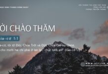 Lời Chào Thăm – 16/9/2024
