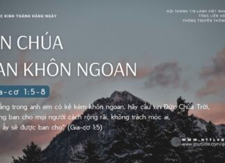 Xin Chúa Ban Khôn Ngoan – 18/9/2024