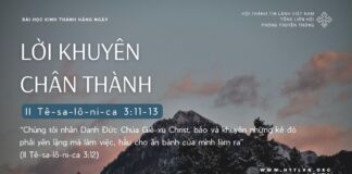 Lời Khuyên Chân Thành – 20/9/2024