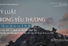 Kỷ Luật Trong Yêu Thương – 21/9/2024