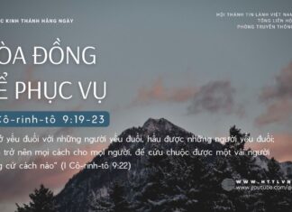 Hòa Đồng Để Phục Vụ – 8/9/2024