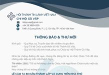 Thông Báo & Thư Mời V/v Lễ Cảm Tạ 60 Thành Lập & Cung Hiến Nhà Thờ Tin Lành Gò Vấp