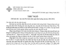 UB. Thanh Thiếu Nhi: Thư Ngỏ Gởi Sinh Viên – Học Sinh Tin Lành Nhân Ngày Khai Trường Năm Học 2024 – 2025