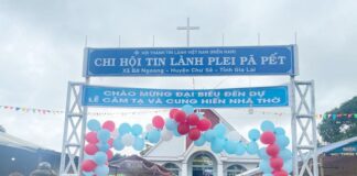 Gia Lai: Hội Thánh Plei Pă Pết Dâng Nhà Thờ Mới Cho Chúa