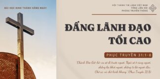 Đấng Lãnh Đạo Tối Cao – 26/10/2024