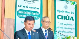 Bình Định: Bổ Nhiệm Truyền Đạo Nguyễn Trọng Toại Lo Công Việc Chúa Tại Hội Thánh Phước Sơn