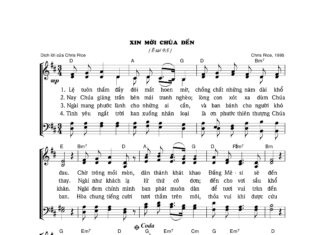 Bài hát Giáng sinh: XIN MỜI CHÚA ĐẾN