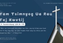 Yam Tsimnyog Ua Rau Tej Kwvtij – 11/11/2024