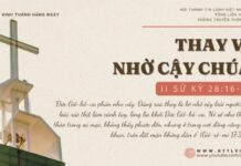 Thay Vì Nhờ Cậy Chúa – 12/11/2024