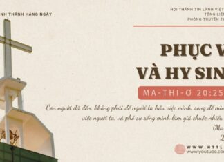 Phục Vụ Và Hy Sinh – 2/11/2024