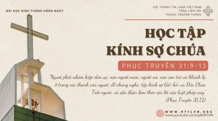 Học Tập Kính Sợ Chúa – 20/11/2024