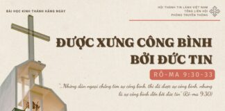 Được Xưng Công Bình Bởi Đức Tin – 22/11/2024