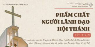 Phẩm Chất Người Lãnh Đạo Hội Thánh – 26/11/2024