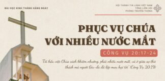 Phục Vụ Chúa Với Nhiều Nước Mắt – 5/11/2024