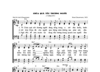 Bài hát Giáng sinh: CHÚA QUÁ YÊU THƯƠNG NGƯỜI