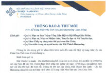 Thông Báo & Thư Mời V/v Lễ Cung Hiến Nhà Thờ Tin Lành Hamasing – Lâm Đồng