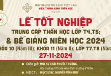 Viện Thánh Kinh Thần Học: Lễ Tốt Nghiệp Và Bế Giảng Niên Học 2024