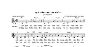Bài hát Giáng sinh: QUÝ BÁU THAY ƠN CHÚA