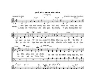 Bài hát Giáng sinh: QUÝ BÁU THAY ƠN CHÚA